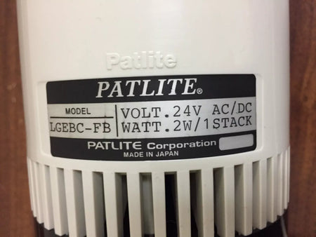 Patlite LGEBC-FB Flashing Light with Audible Alarm Signal Tower and 1m Pole, 24V 2W