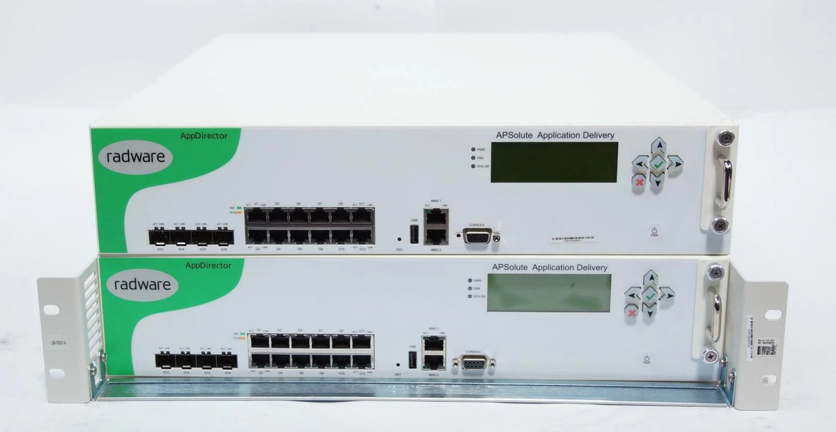 Pair of Radware Alteon AppDirector 1016 19338005 OnDemand Switch / Load Balancer