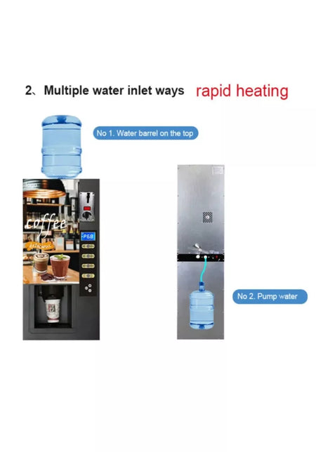 Automatic Tea Coffee Commercial Instant Coffee Machine Coin Operated