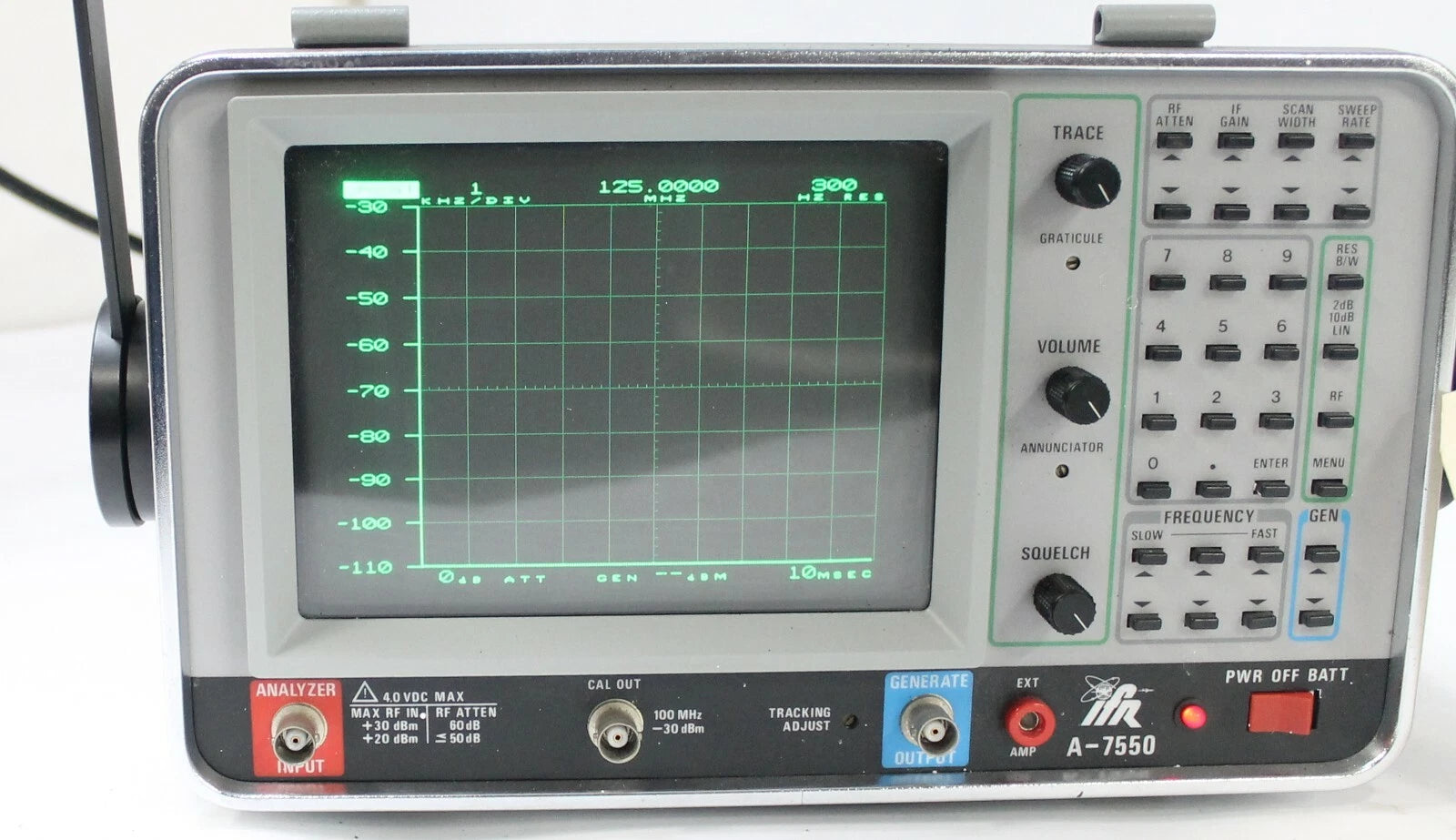 Aeroflex IFR A-7550 Radio Spectrum Analyzer AS-IS