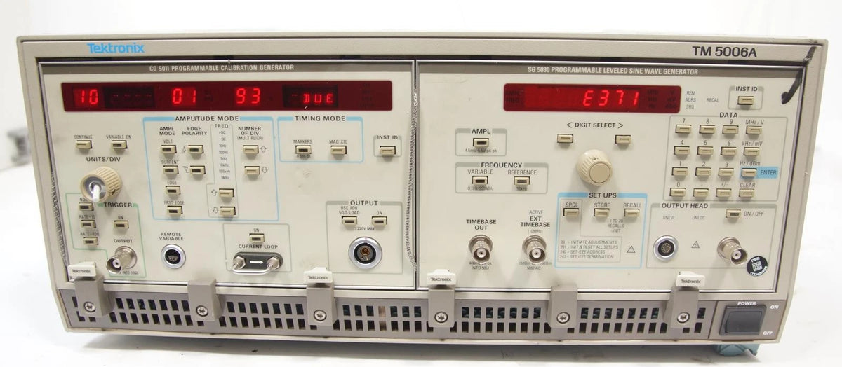 Tektronix TM5006A w/ SG 5030 Sine Wave Generator & CG 5011 Calibration Generator