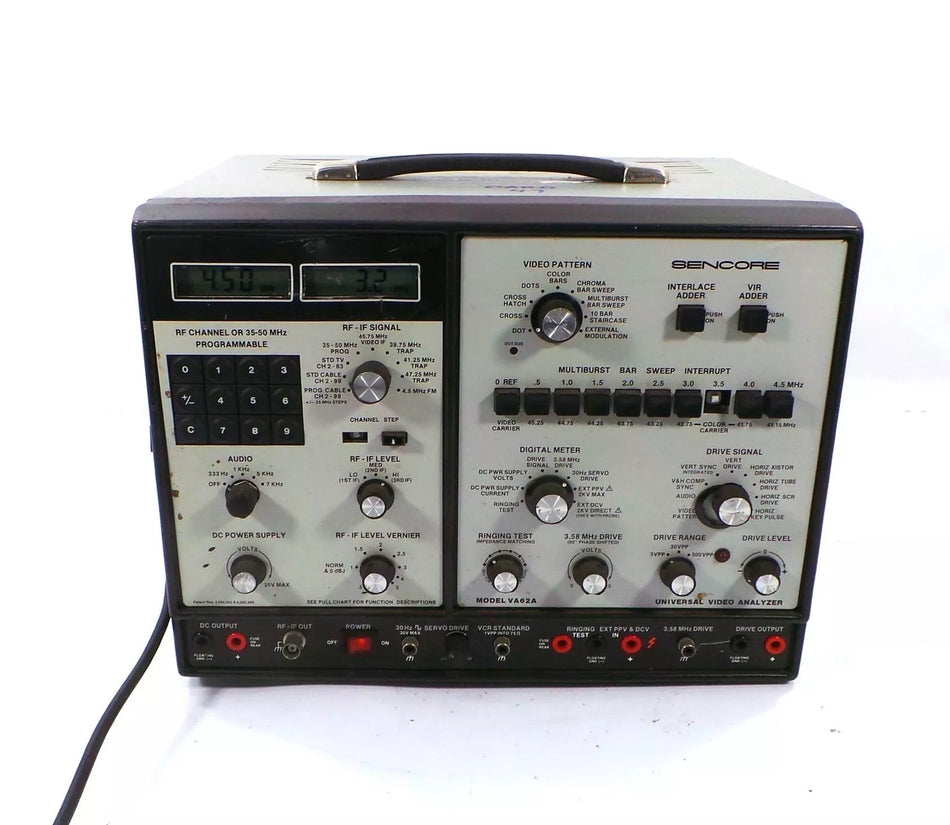 Sencore VA62A Universal Video Analyzer - Professional Video Testing
