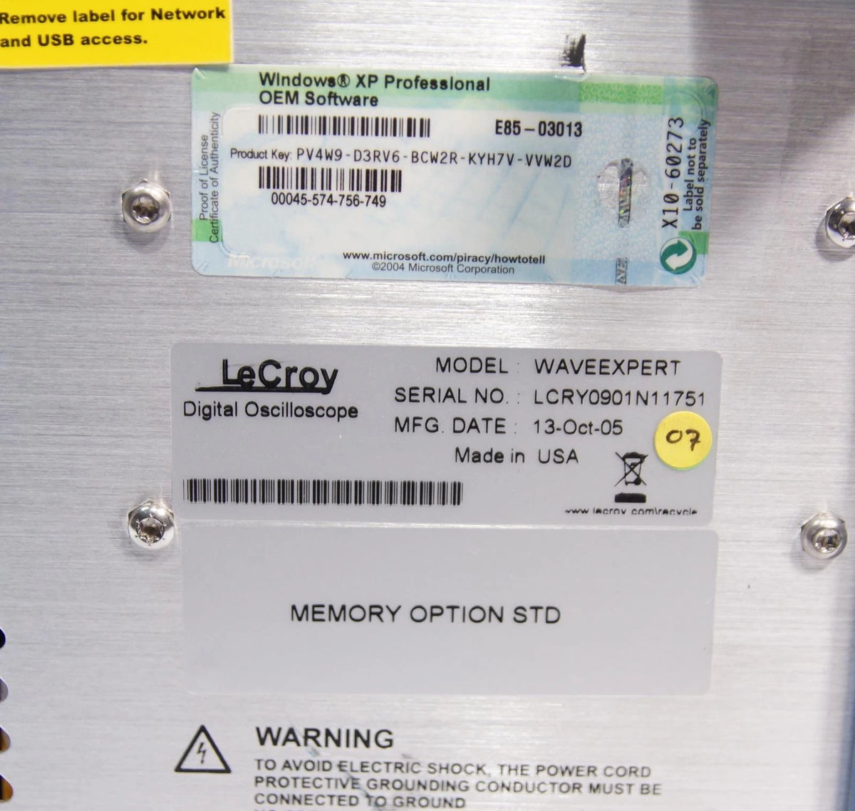 LeCroy WaveExpert Series WE9000 100 GHz Oscilloscope with PPG-E135 PRBS Source