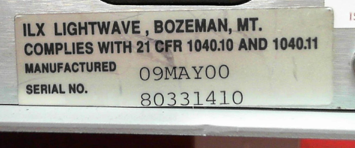 ILX Lightwave MPS-8033 80331410 Precision Fiber Optic Source
