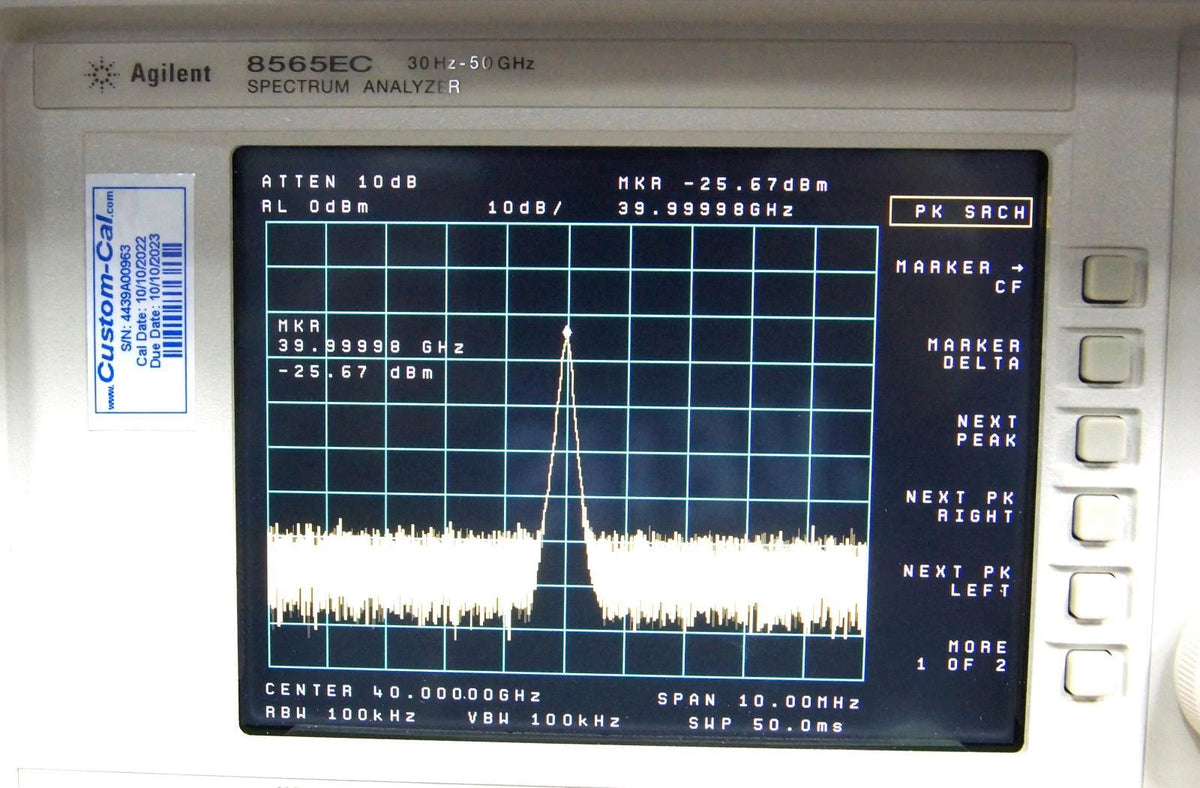 Agilent E8257D PSG 250kHz-40GHz Analog Signal Generator OPT 007 1E1 1EA 540 UNT