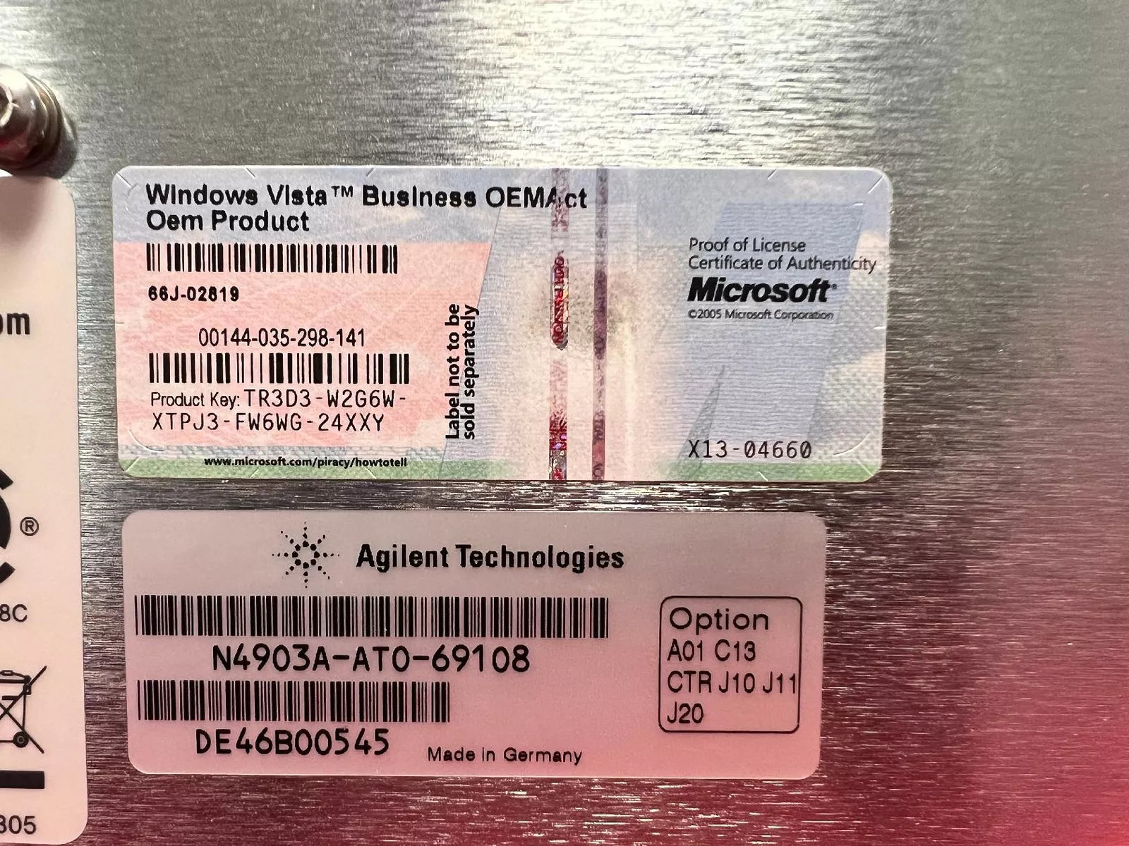 Agilent/Keysight N4903A Opt J20 Serial J-BERT 150 Mb/s to 12.5 Gb/s DE46B00545