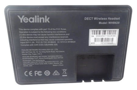 Lot of 04 Yealink Wireless Mono Headsets WHB620 - Free Shipping.