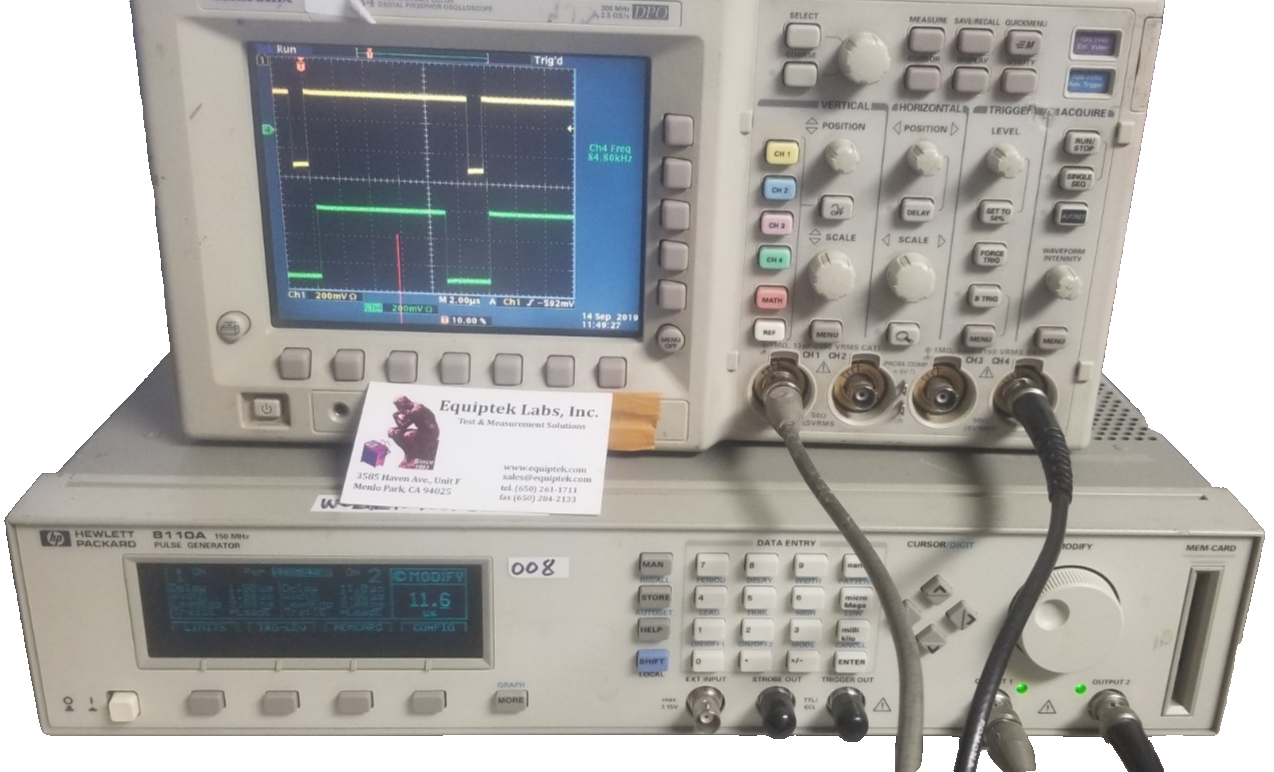 HP 8110A Pulse Pattern Generator 150 MHz