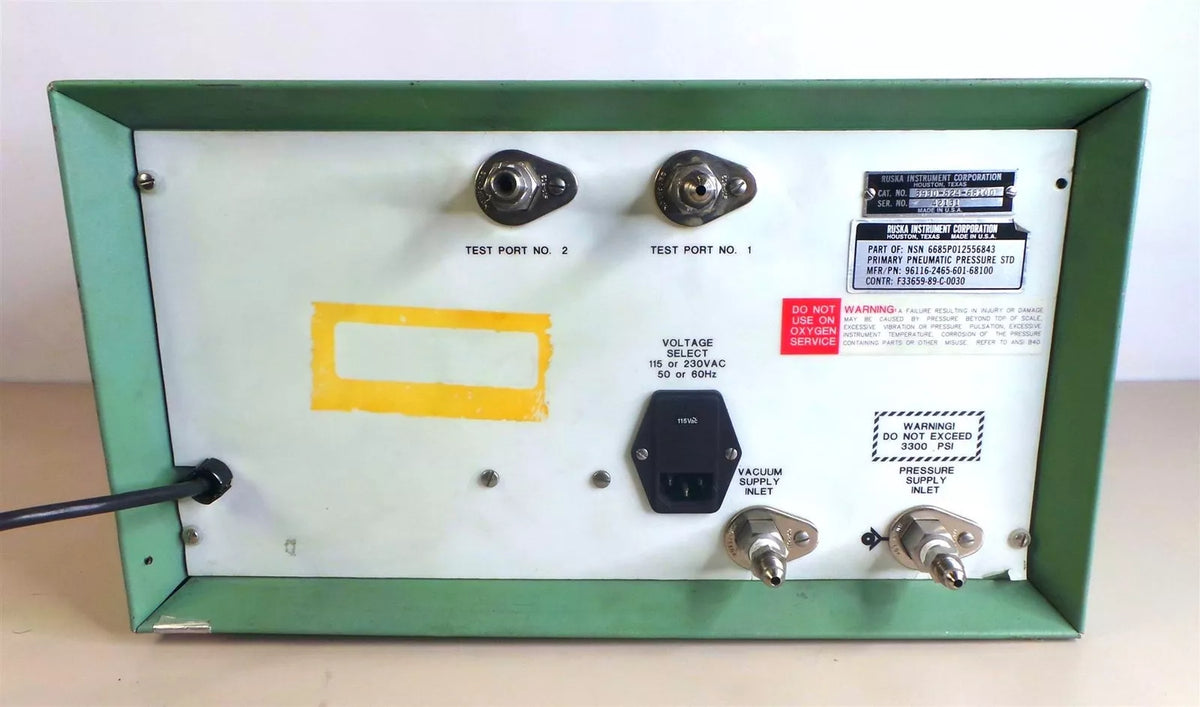 Ruska Instrument Corporation 3930-Series Pressure Indicator