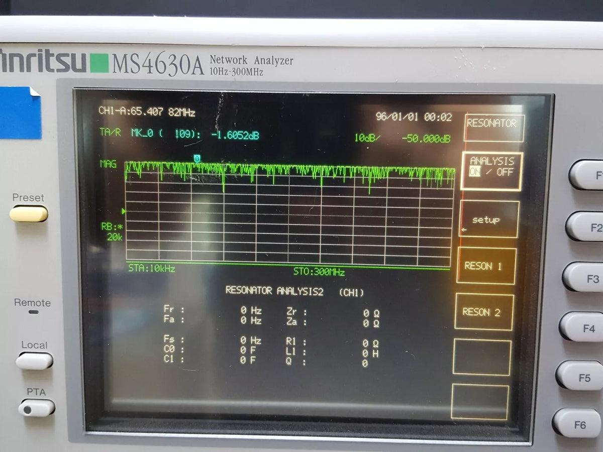 Anritsu MS4630A 10Hz - 300 MHz Network Analyzer (7386)