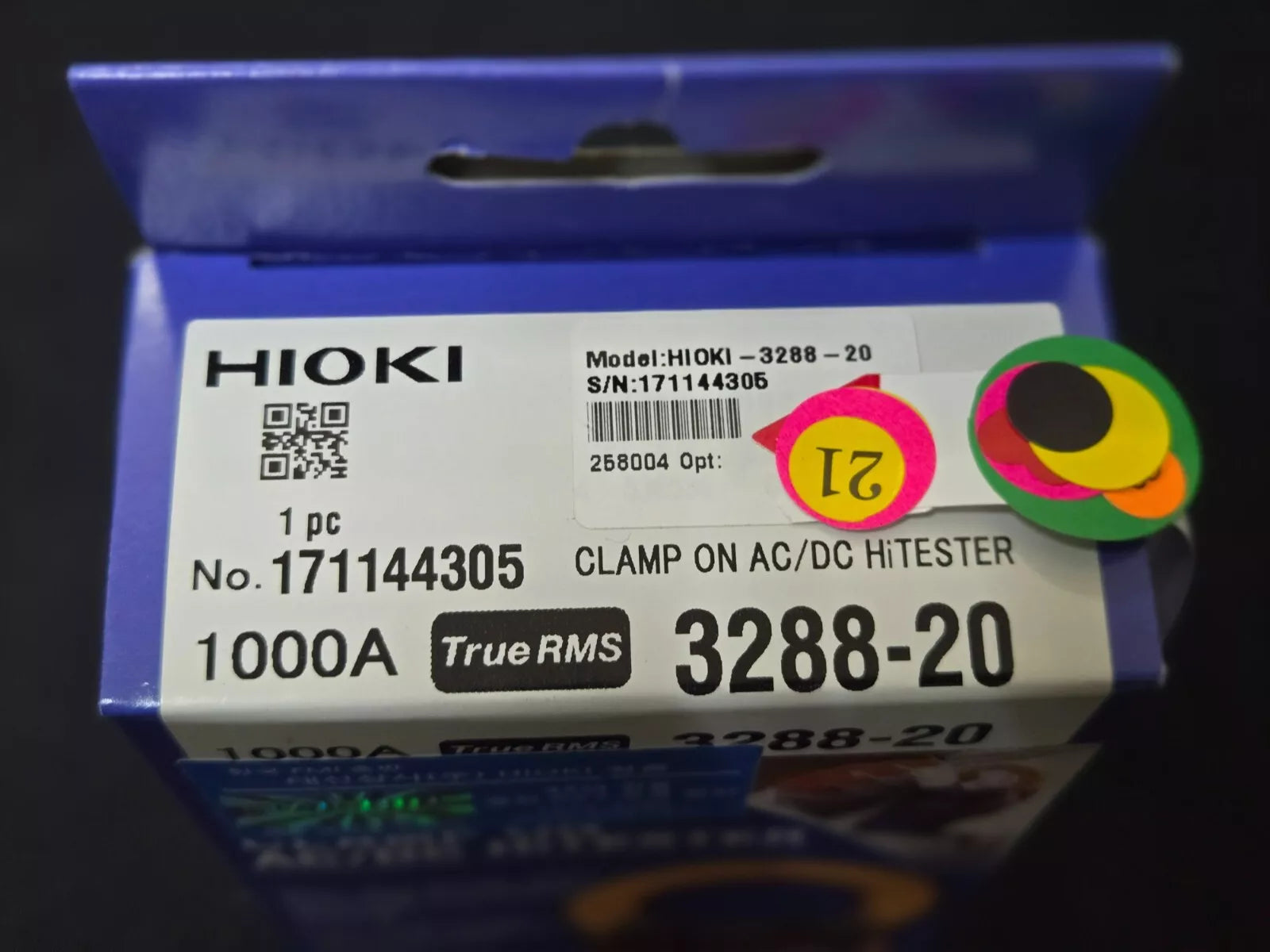 Hioki 3288-20 True RMS Clamp On Hitester 100A/1000A AC/DC Clamp
