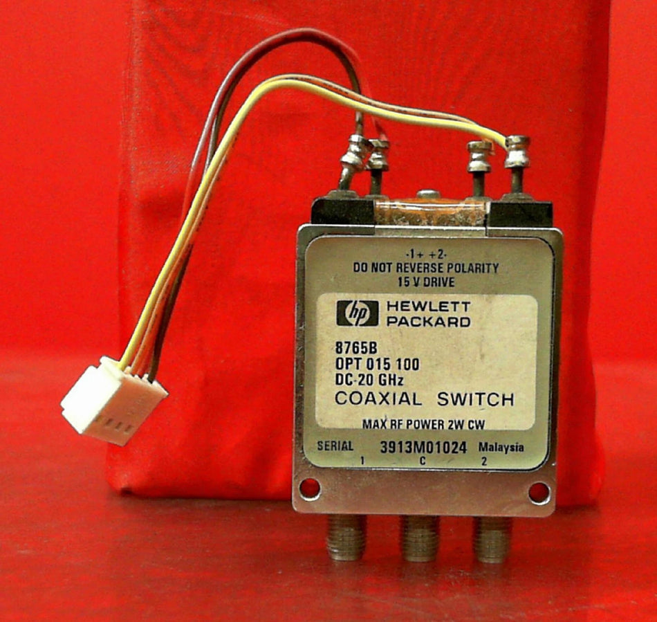 HP Agilent 8765B Coaxial Switch DC-20 GHz, 15Volt