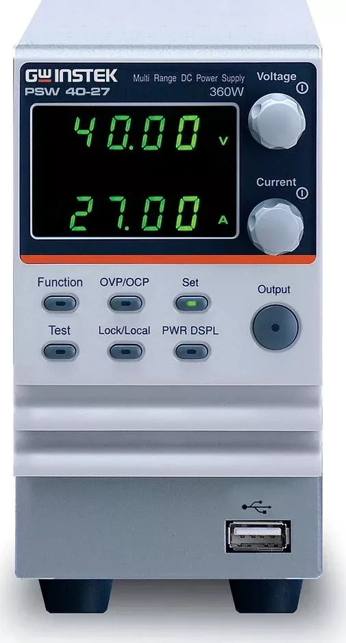 GW Instek PSW 40-27 - Programmable DC Power Supply (0-40V / 0-27A / 360W)