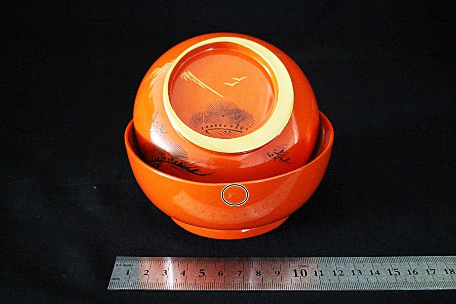 Owan Wajima lacquer crescent