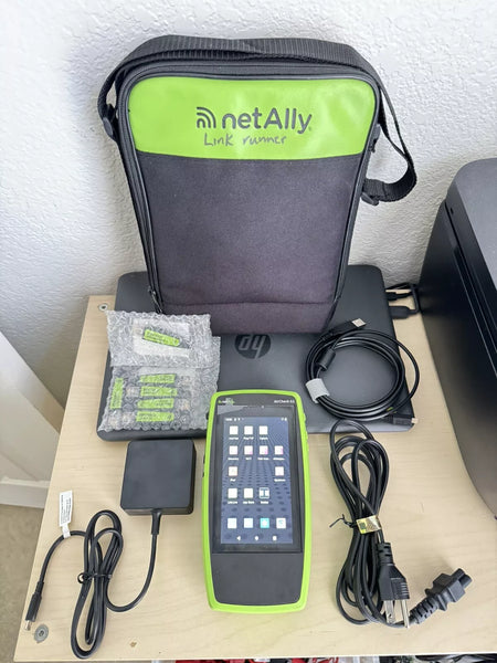 NetAlly AirCheck G3 Pro Wireless Tester Kit with 1-6 Wire View w/Bag & Cables