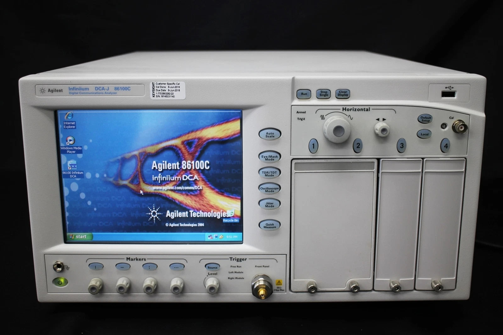 Agilent 86100C /001/092/200/201/202 Infiniium DCA Oscilloscope Mainframe