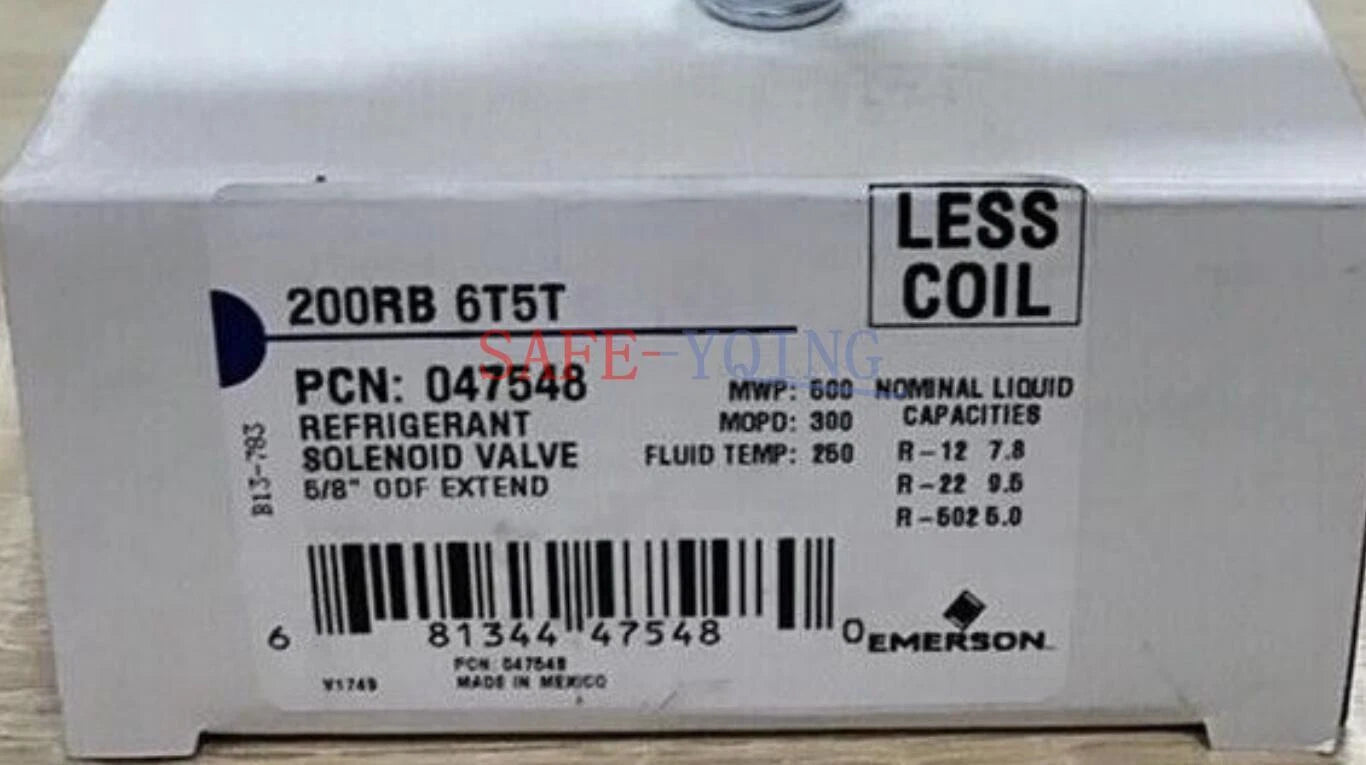 ONE EMERSON Solenoid Valve 200RB 6T5T 200RB6T5T (Welding 5/8)