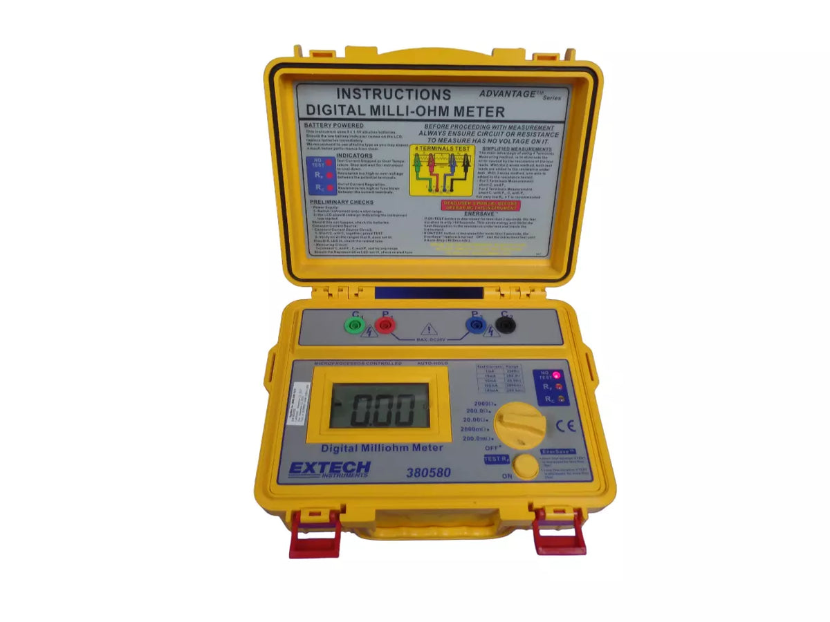 Extech 380580 Battery Powered Milliohm Meter