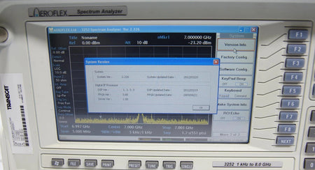 Aeroflex 3252 1 kHz ~ 8 GHz RF Spectrum / Vector Analyzer w Tracking Generator