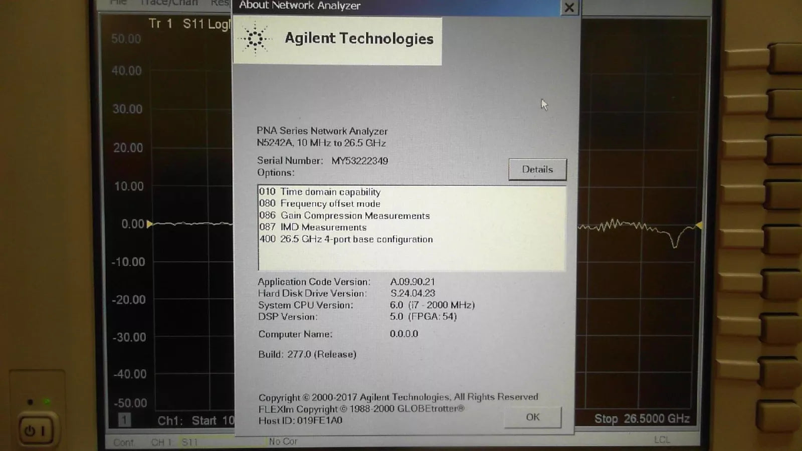 Agilent/Keysight N5242A PNA-X Microwave Network Analyzer /010,080,086,087,400