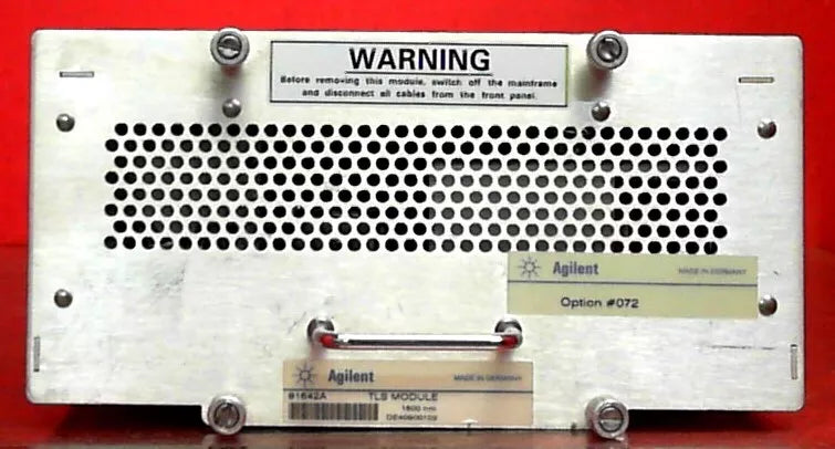 HP Agilent 81642A-072 Tunable Laser Source, 1510nm to 1640nm DE40900102 PARTS