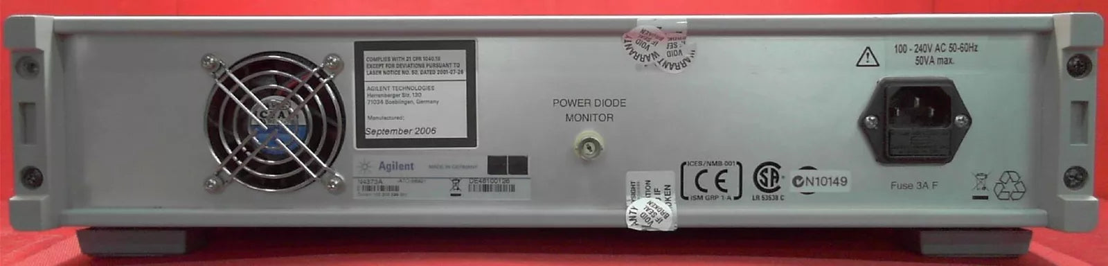 Agilent N4373A-202-021-399-102 DE46100126 Lightwave Component Analyzer