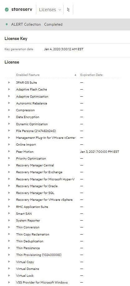 HPE 3PAR 8400 4 Node Disk Array All Inclusive 32Gb FC