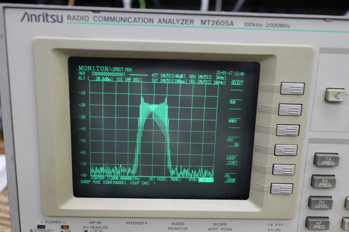 ANRITSU MT2605A /01/02/03/04/05/07 Radio Communication Tester (Spectrum Monitor)
