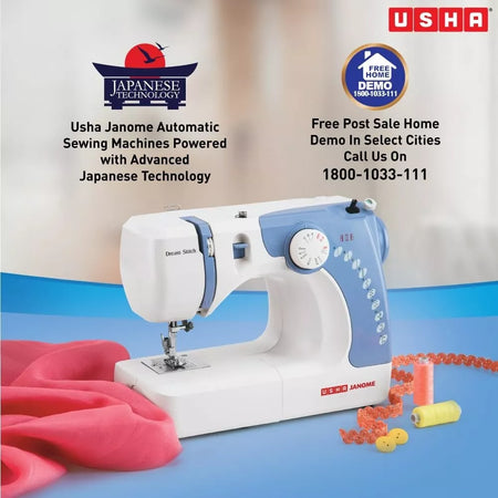 Usha Janome Dream Stitch Automatic Zig-Zag Electric Sewing Machine