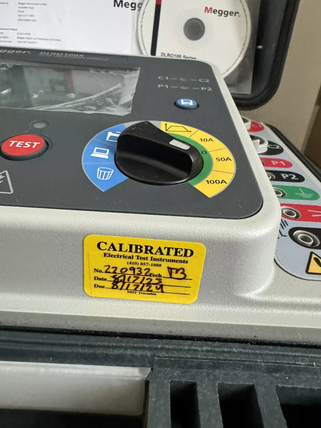 Megger DLRO100X DLRO100XB Digital Low Resistance Ohmmeter & Kelvin Clamp