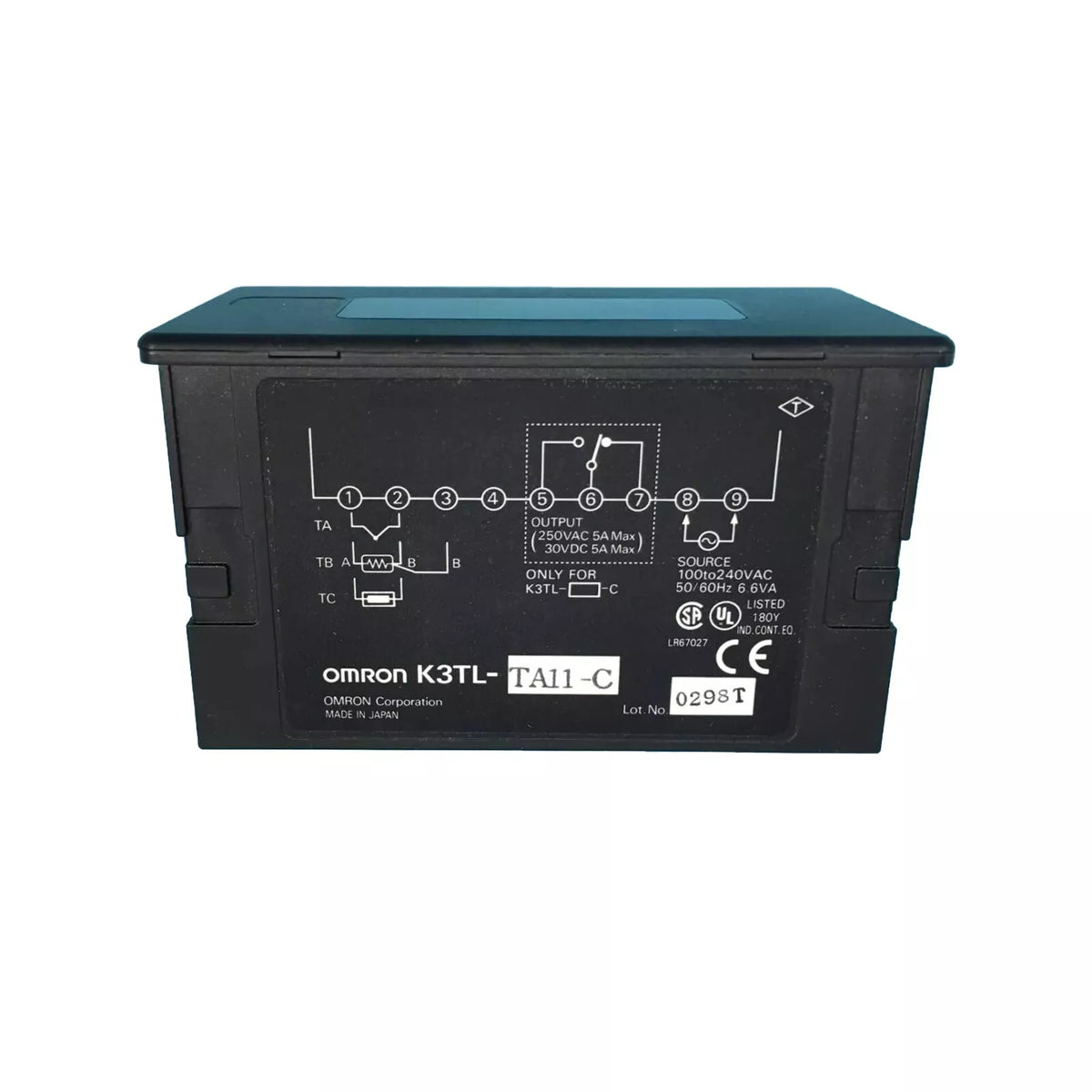 Omron K3TL-TA11-C 100-240VAC 250VAC 5A Digit Panel Meter