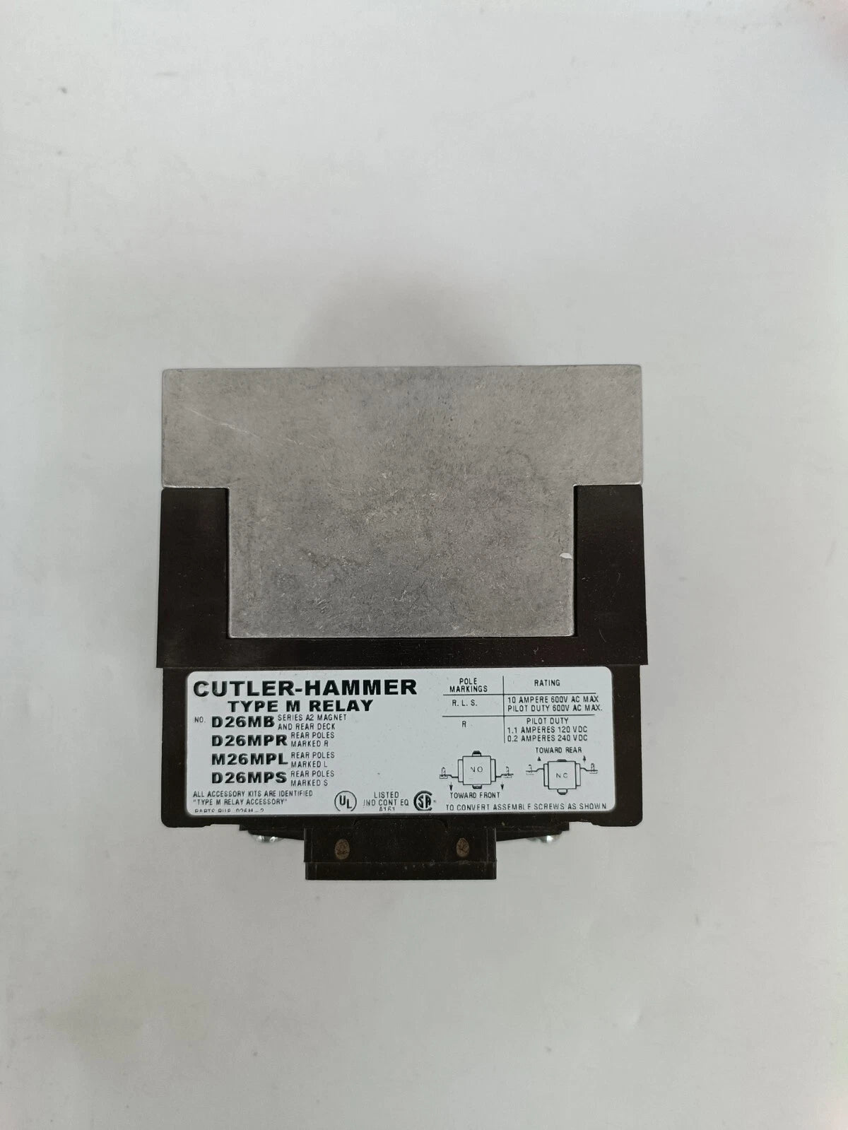 Eaton D26MR40A Type M Control Relay - Efficient Control Solution