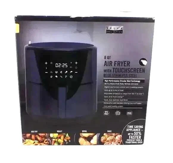 Bella Pro series 8qt TOUCHSCREEN AIR FRYER 90157 - Free shipping