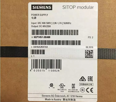 Siemens 6EP1457-3BA00 Power Supply 6EP14573BA00