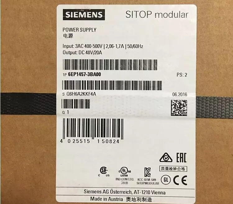 Siemens 6EP1457-3BA00 Power Supply 6EP14573BA00