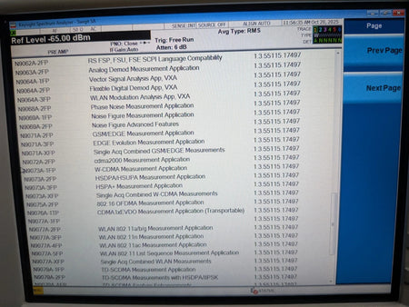 🔥Agilent Keysight N9010a (N9020a) 26.5Ghz EXA Signal Spectrum Analyzer ~ Cald!
