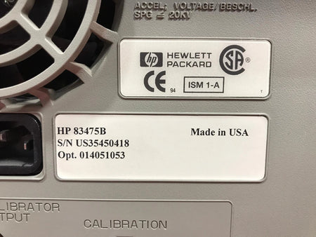 HP Agilent Keysight 83475B Lightwave Communication Analyzer S/N US35450418