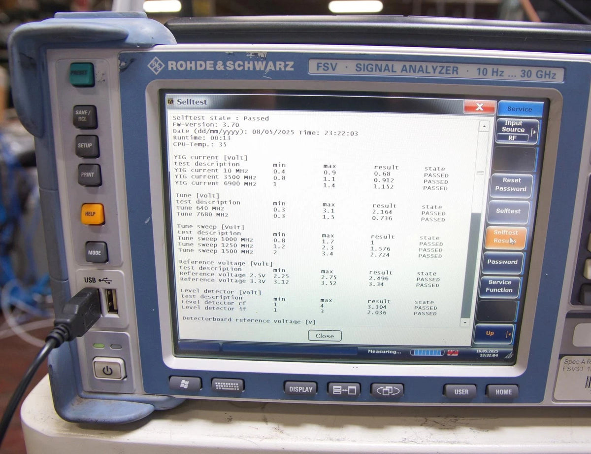Rohde & Schwarz FSV30 10kHz to 30GHz Spectrum Analyzer OPT B29 K14
