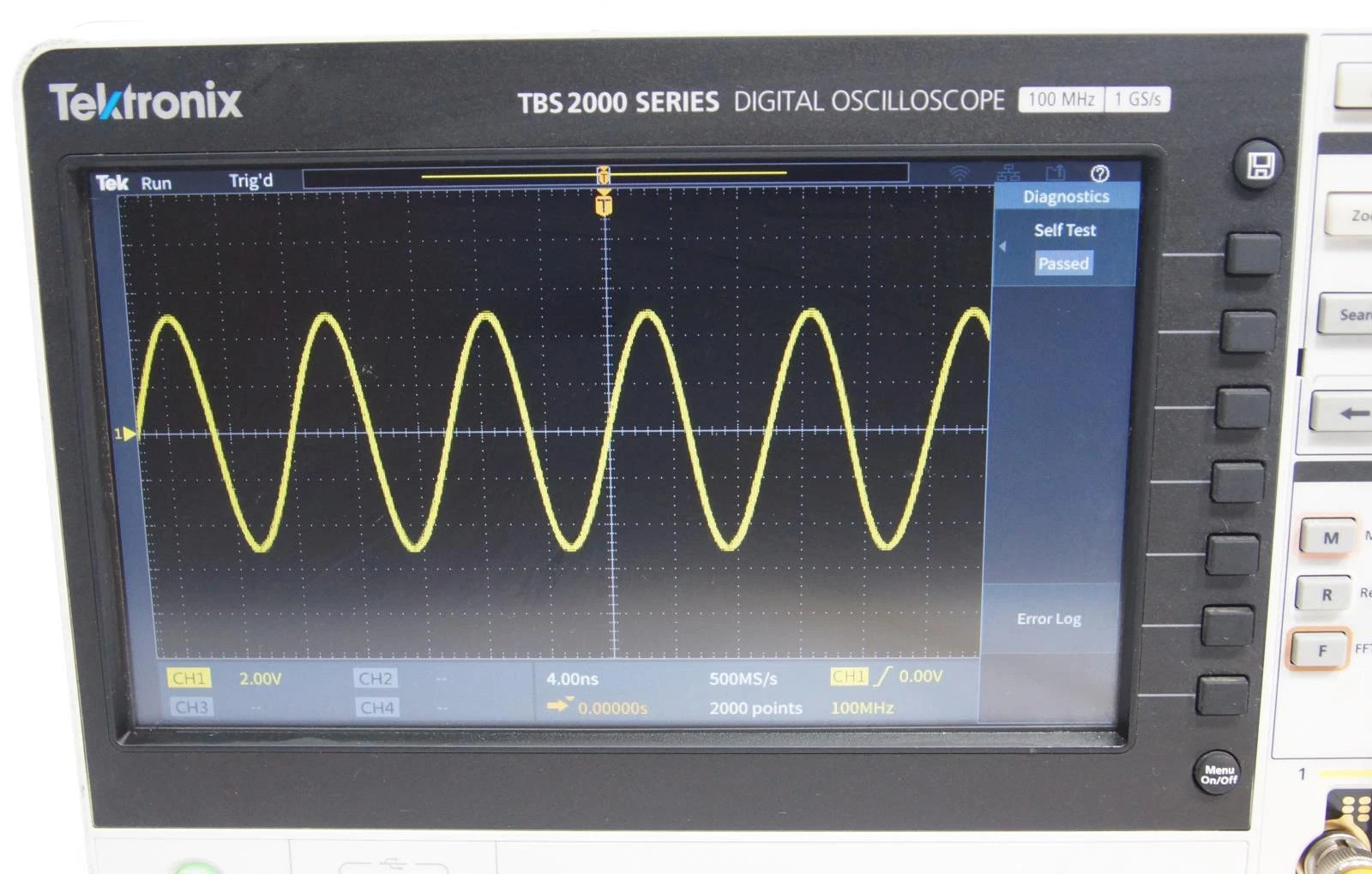 Tektronix TBS2014 100MHz 1GS/s 4Channel Digital Oscilloscope