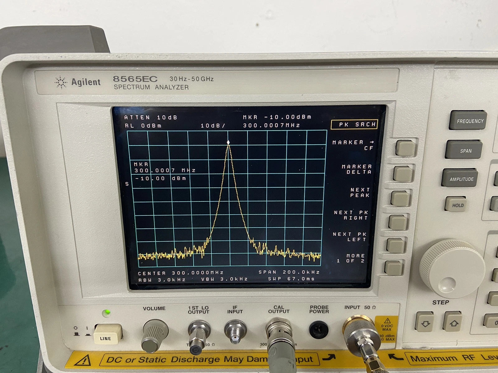 HP Agilent 8565EC Spectrum Analyzer with Nist Calibration Options 6.7, 8 Available 20Hz-50 GHz
