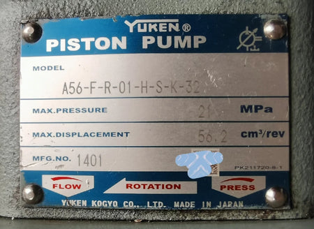 1pcs A56-F-R-01-H-K -32 piston pump