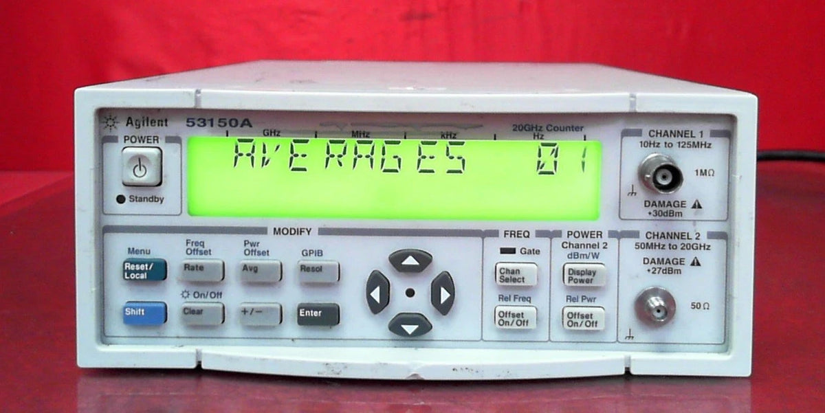 HP/Agilent 53150A Opt. 001 Microwave Frequency Counter, DC to 20 GHz