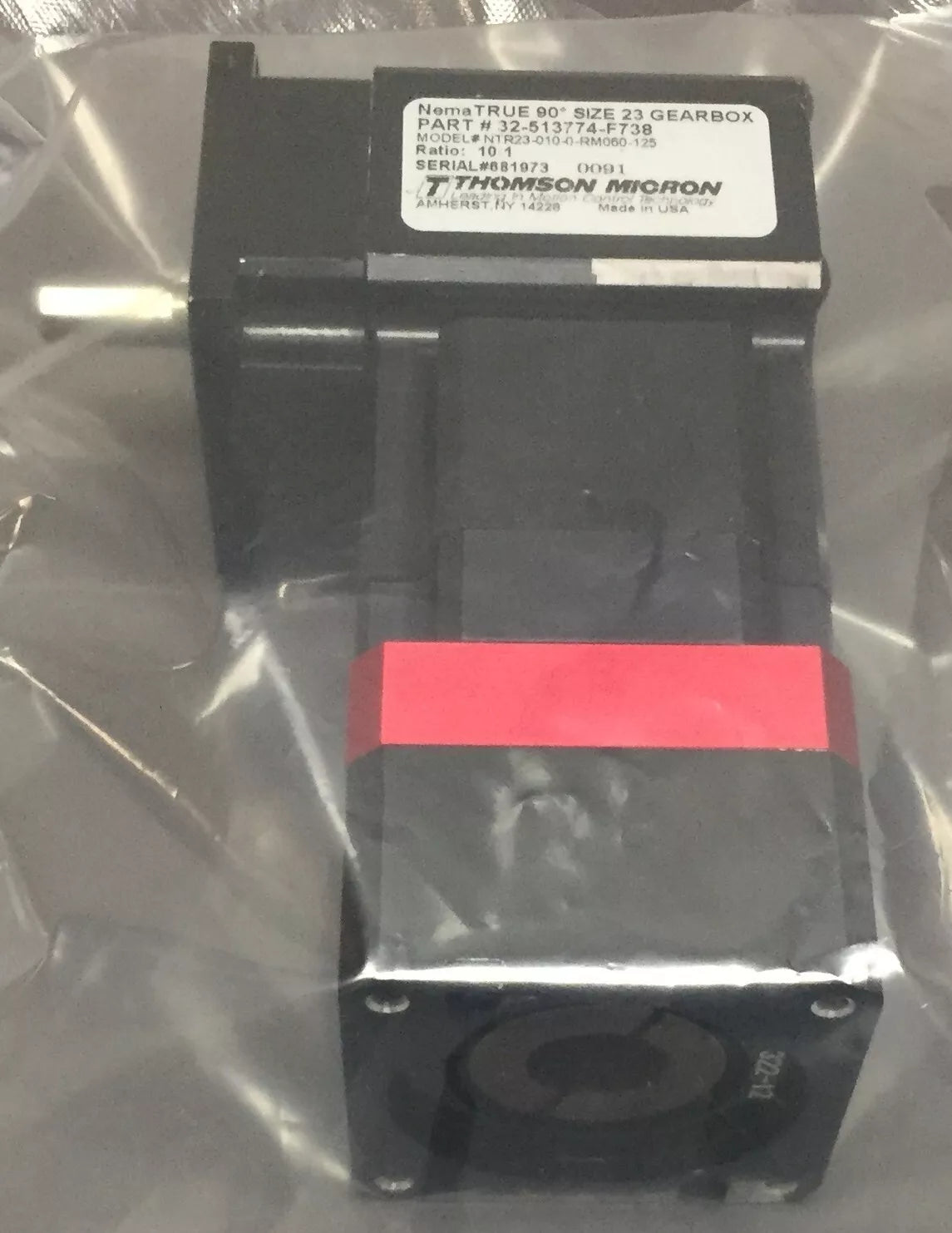 Thomson Micron P/N 32-513774-F738 NTR23-010-0-RM060-125 Gearhead