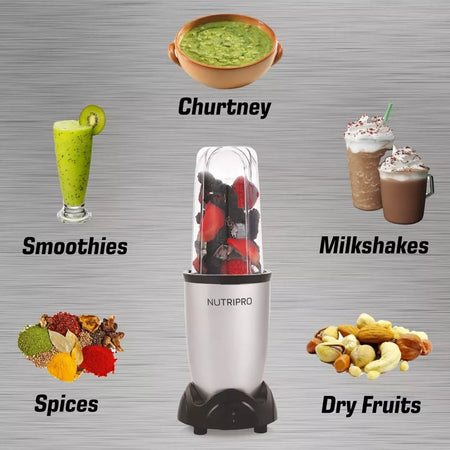 Nutripro Copper Juicer Mixer Grinder 500 Watts Smoothie Maker with 3 Jars