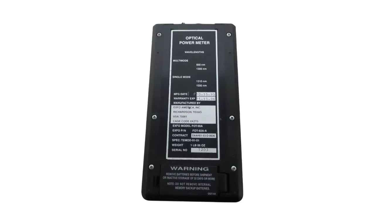 Professional Exfo FOT-90A Fiber Optic Power Meter