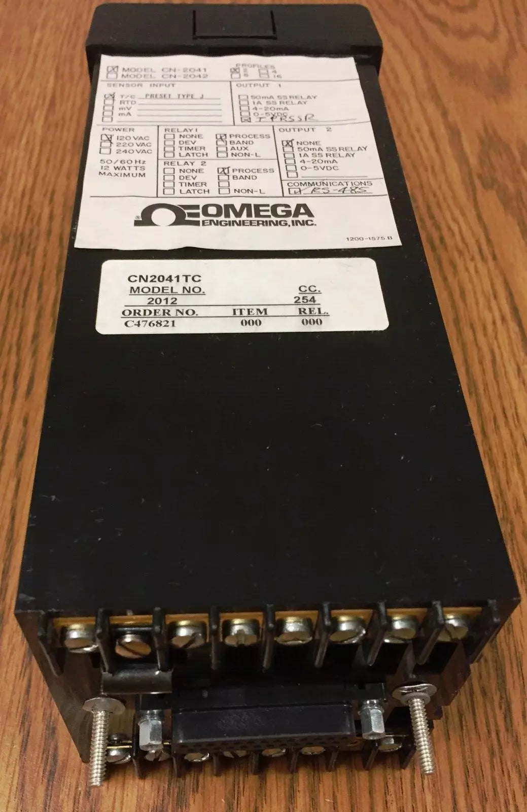 Omega CN2041 Dual Output Digital Temperature Controller