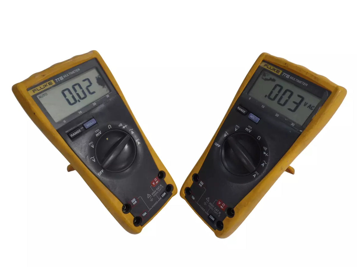 Lot of 2 Fluke 77III Multimeter Set