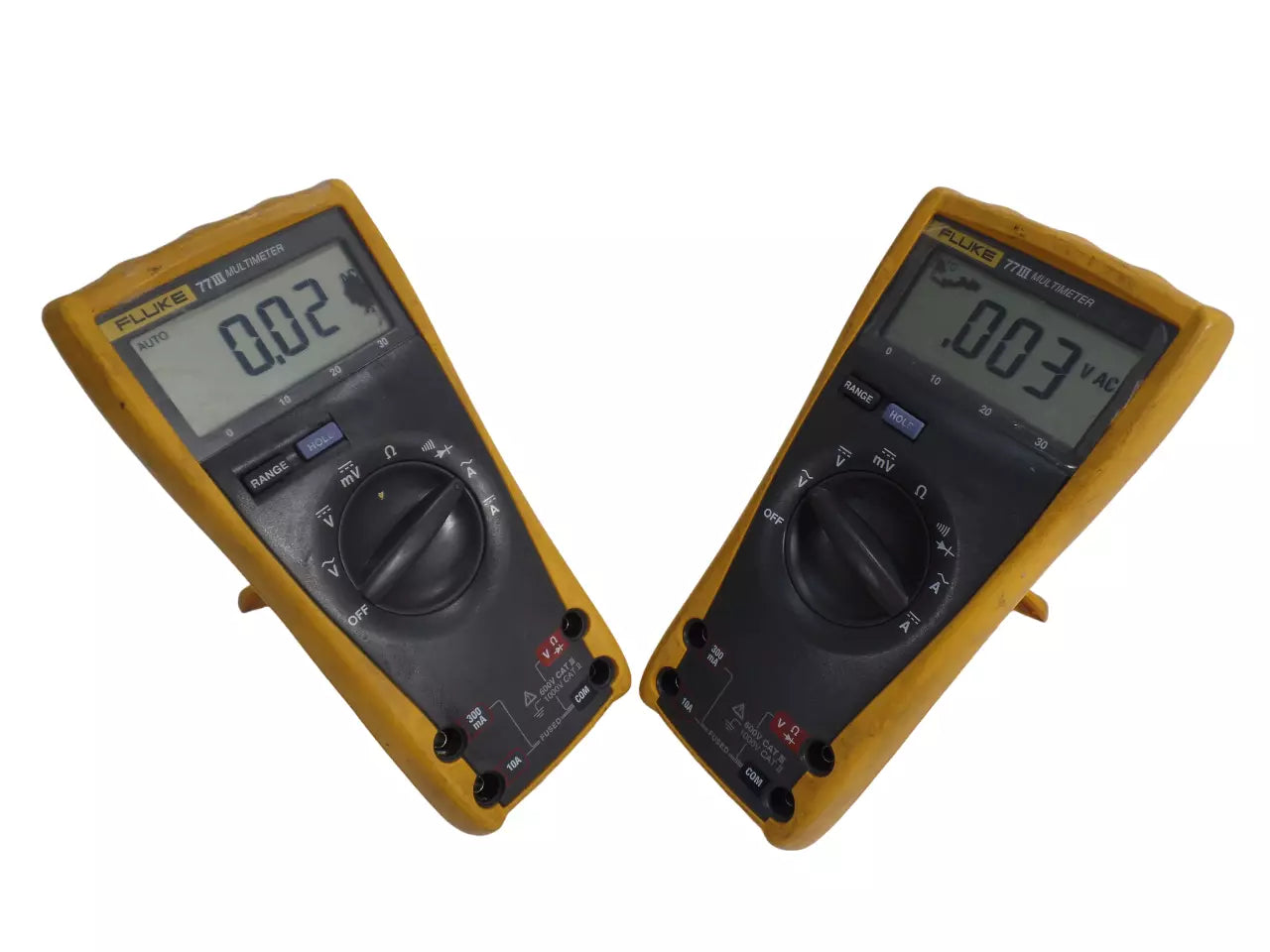 Lot of 2 Fluke 77III Multimeter Set
