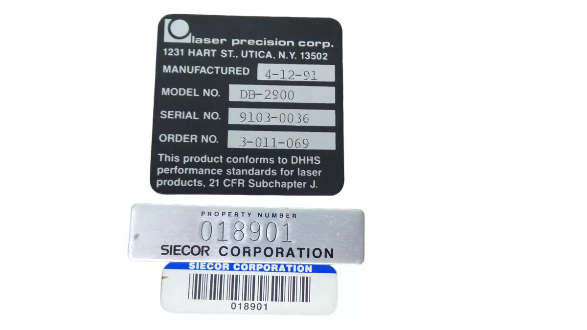 Laser Precision DB-2900 Singlemode Variable Attenuator