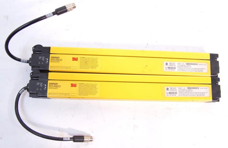 Lot of 2 Omron MiniSafe MS4800S Light Curtains 70251-1141 14-0320-X Transmitters